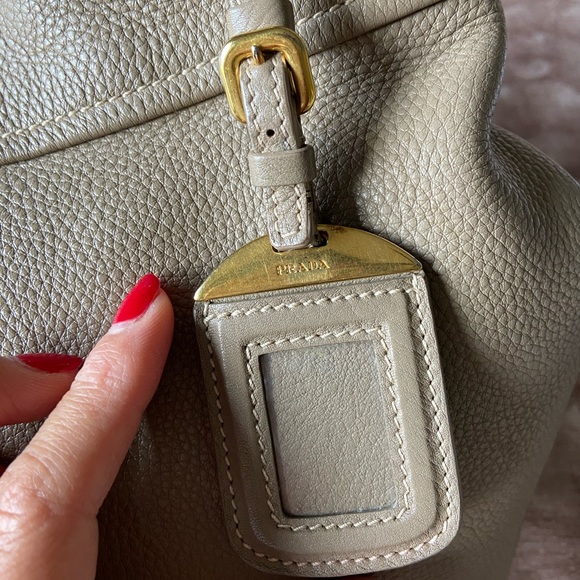 PRADA VITELLO DAINO SATCHEL BAG - Picture 3 of 16